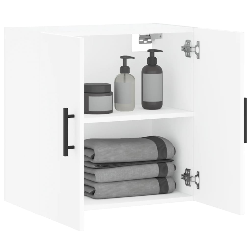 Armoire murale blanc 60x31x60 cm bois d'ingénierie - XIOS