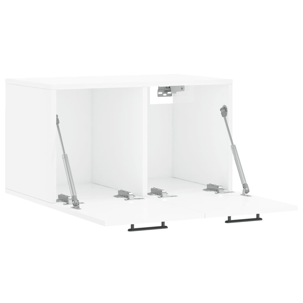 Armoire murale Blanc brillant 60x36,5x35 cm Bois d'ingénierie - XIOS