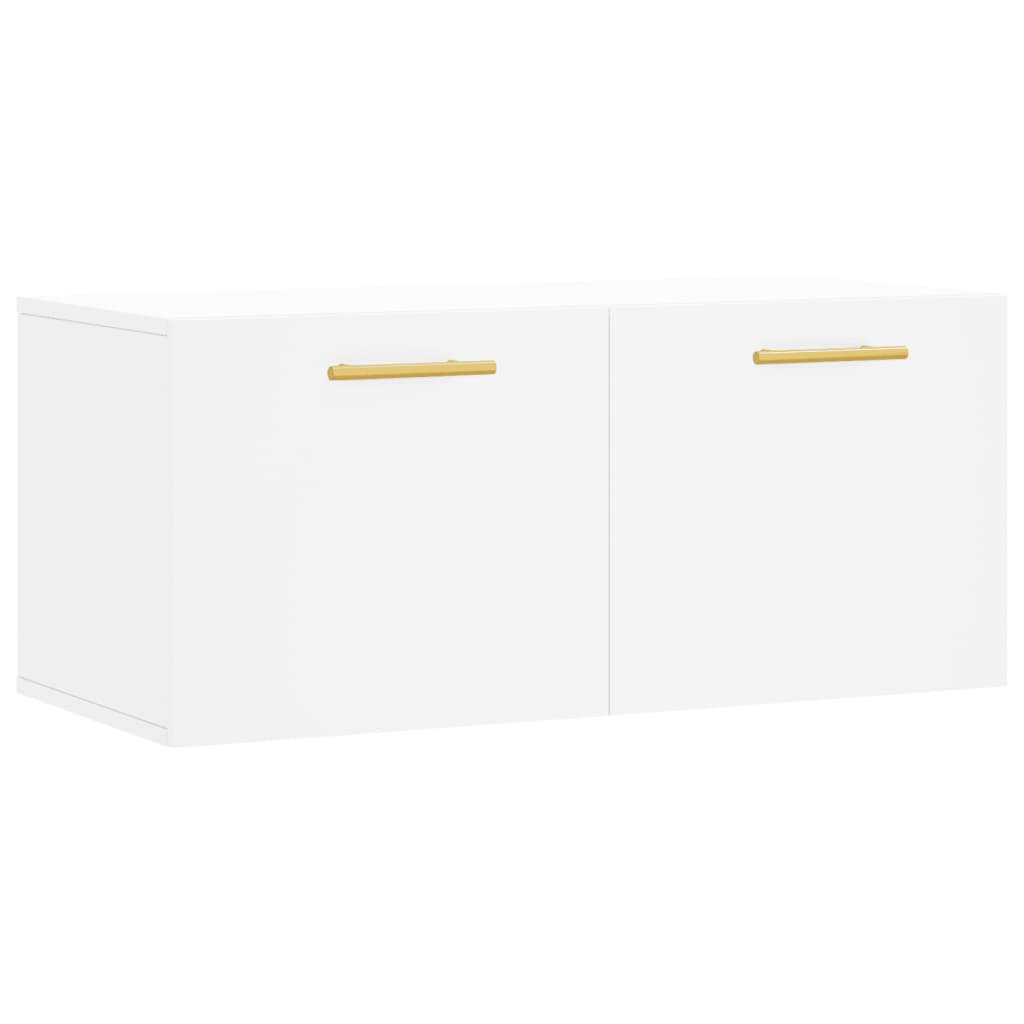 Armoire murale blanc 80x36,5x35 cm bois d'ingénierie - XIOS