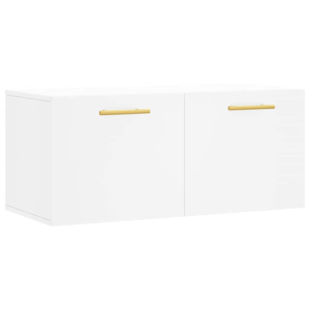 Armoire murale blanc 80x36,5x35 cm bois d'ingénierie - XIOS