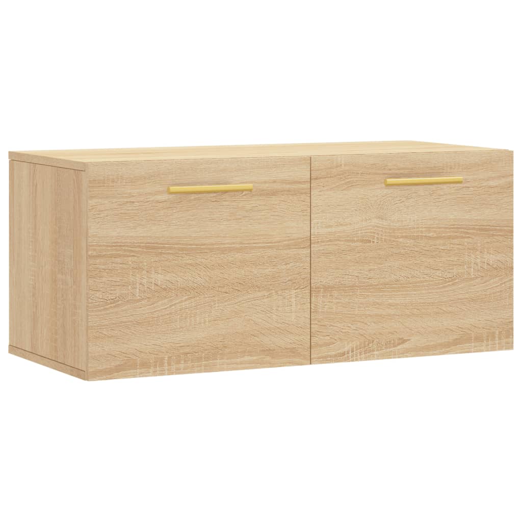 Armoire murale chêne sonoma 80x36,5x35 cm bois d'ingénierie - XIOS