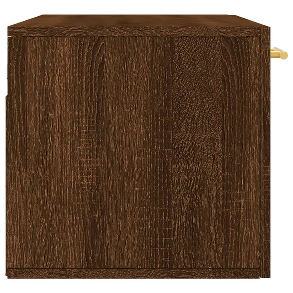 Armoire murale chêne marron 80x36,5x35 cm bois d'ingénierie - XIOS