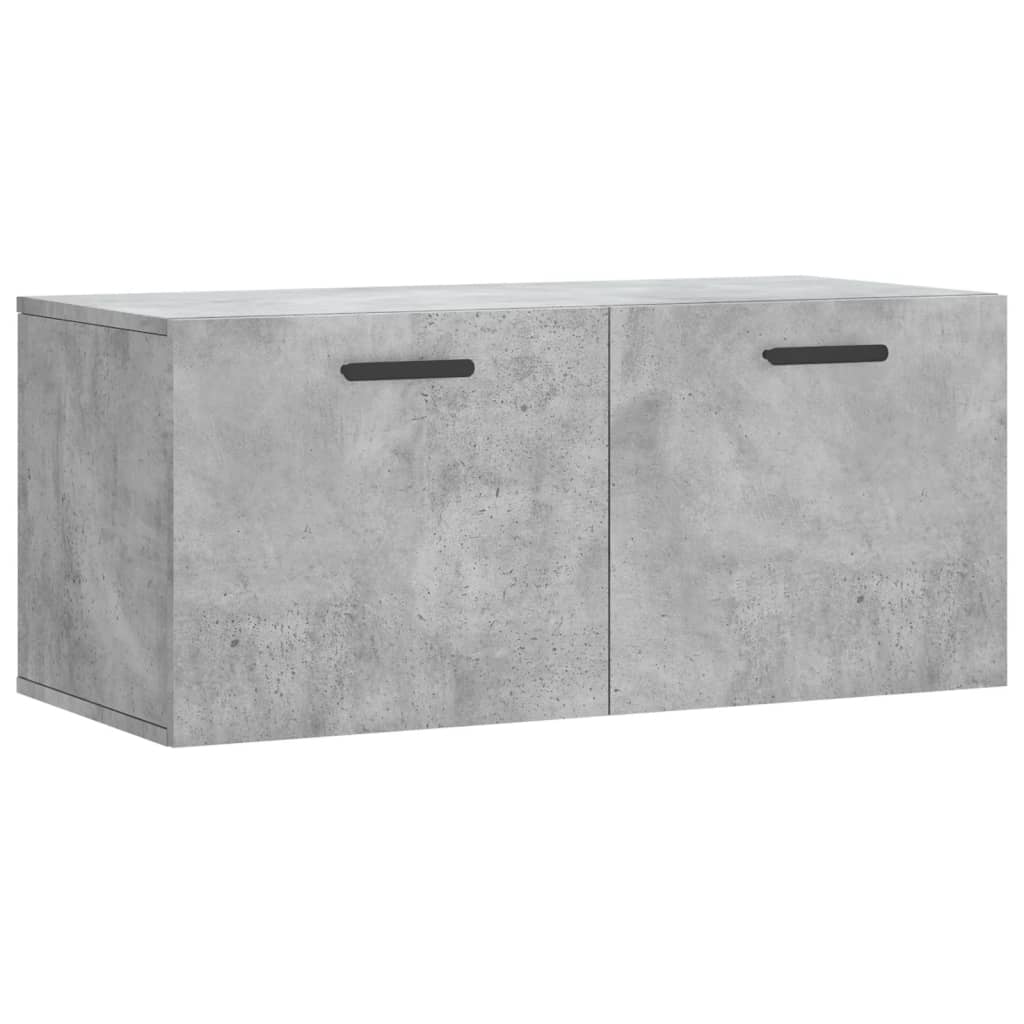 Armoire murale gris béton 80x36,5x35 cm bois d'ingénierie - XIOS