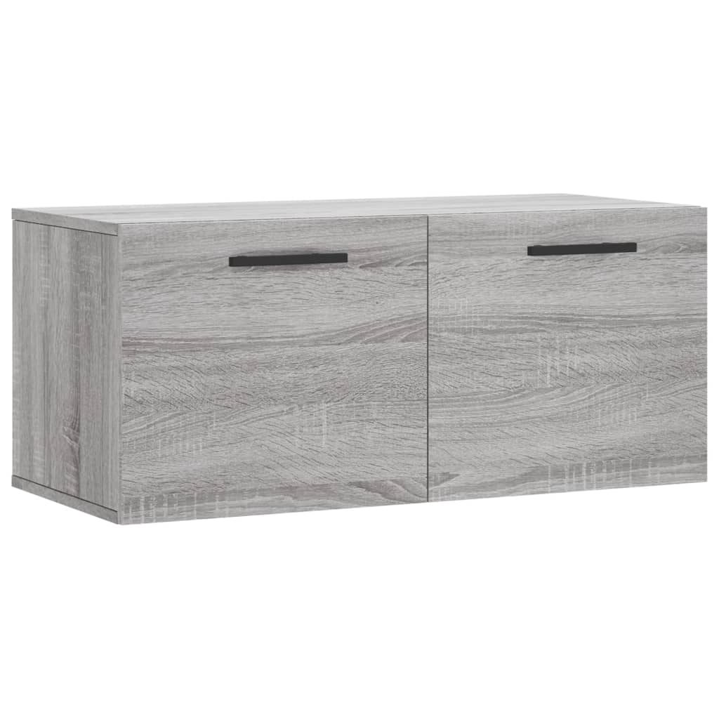 Armoire murale sonoma gris 80x36,5x35 cm bois d'ingénierie - XIOS