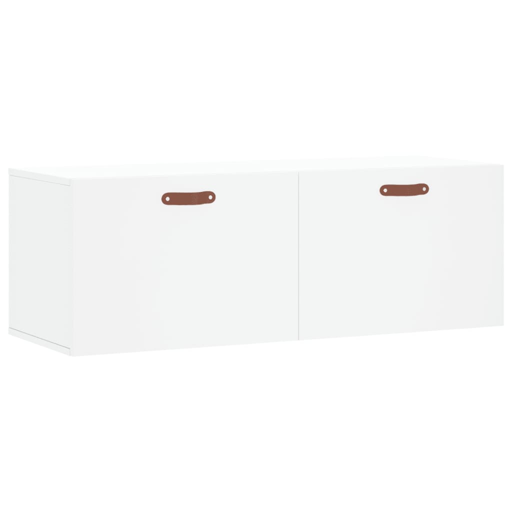 Armoire murale blanc 100x36,5x35 cm bois d'ingénierie - XIOS