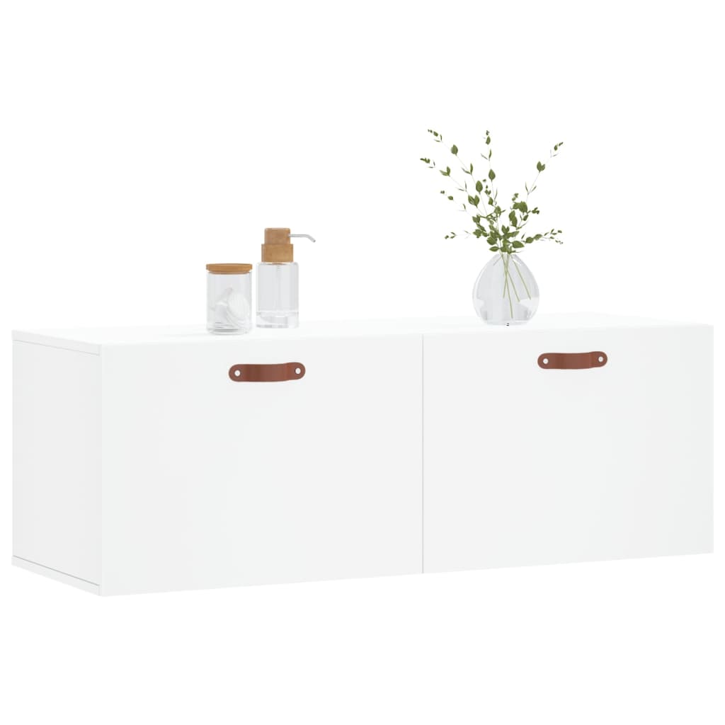 Armoire murale blanc 100x36,5x35 cm bois d'ingénierie
