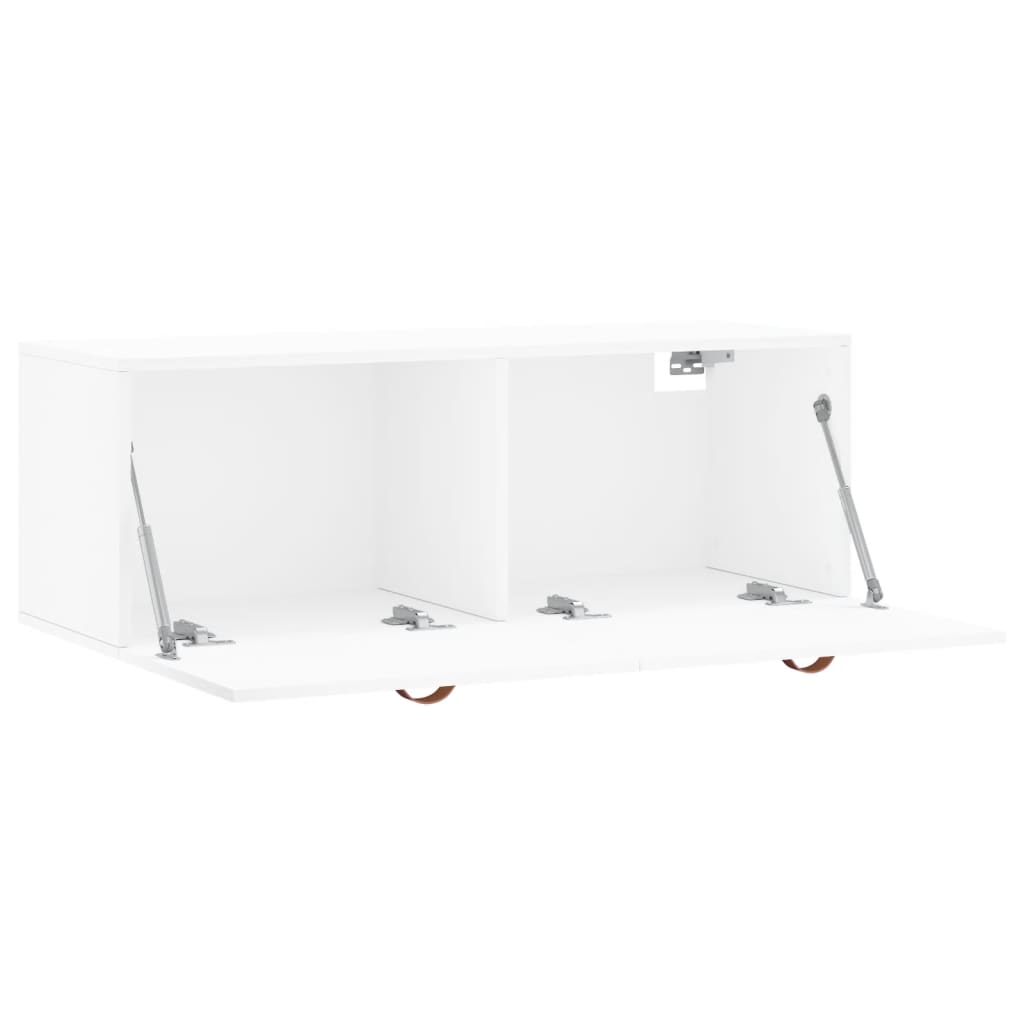 Armoire murale blanc 100x36,5x35 cm bois d'ingénierie - XIOS