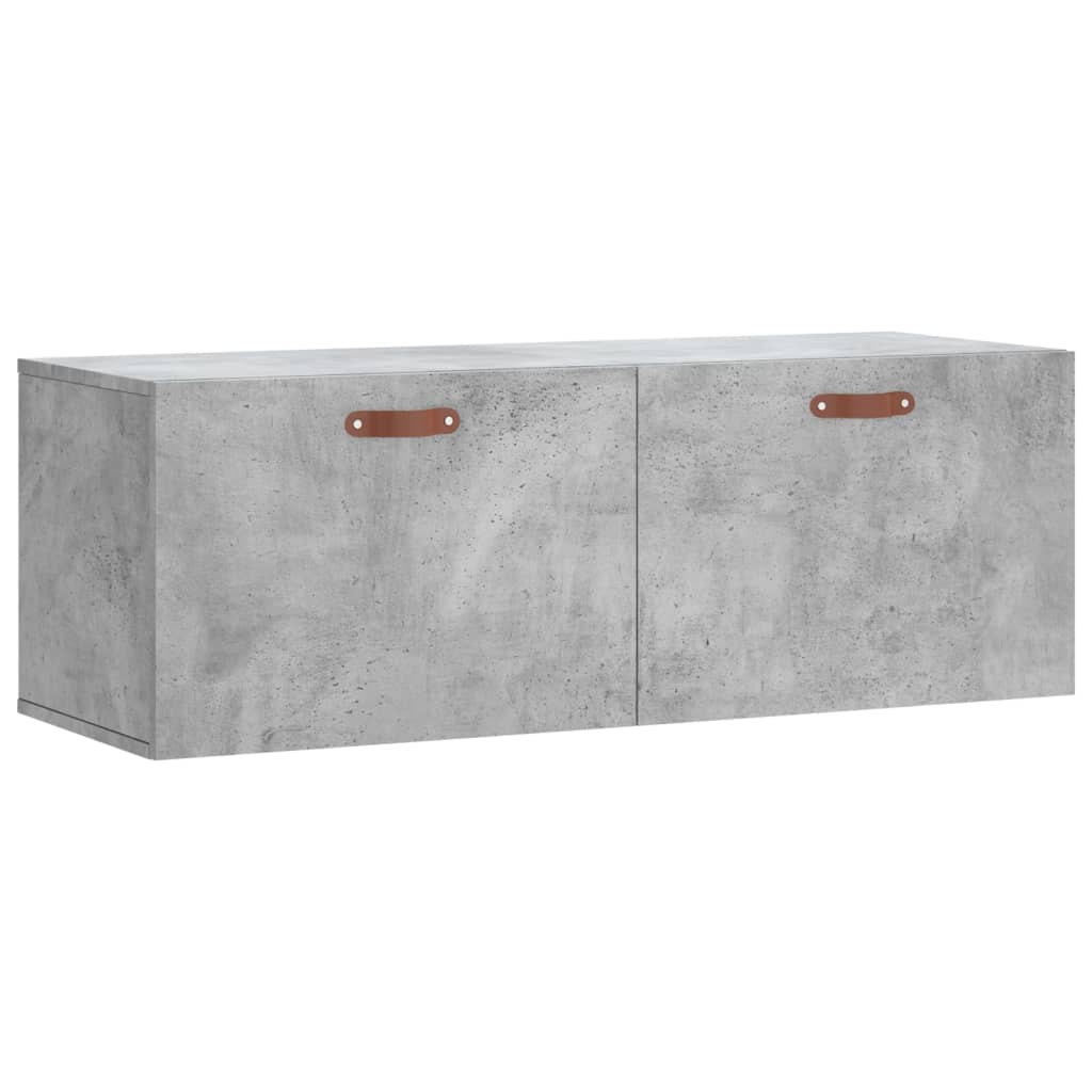 Armoire murale gris béton 100x36,5x35 cm bois d'ingénierie - XIOS
