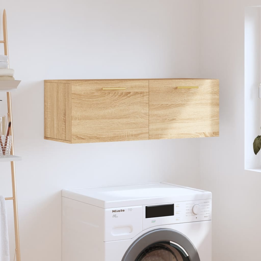 Armoire murale chêne sonoma 100x36,5x35 cm bois d'ingénierie - XIOS