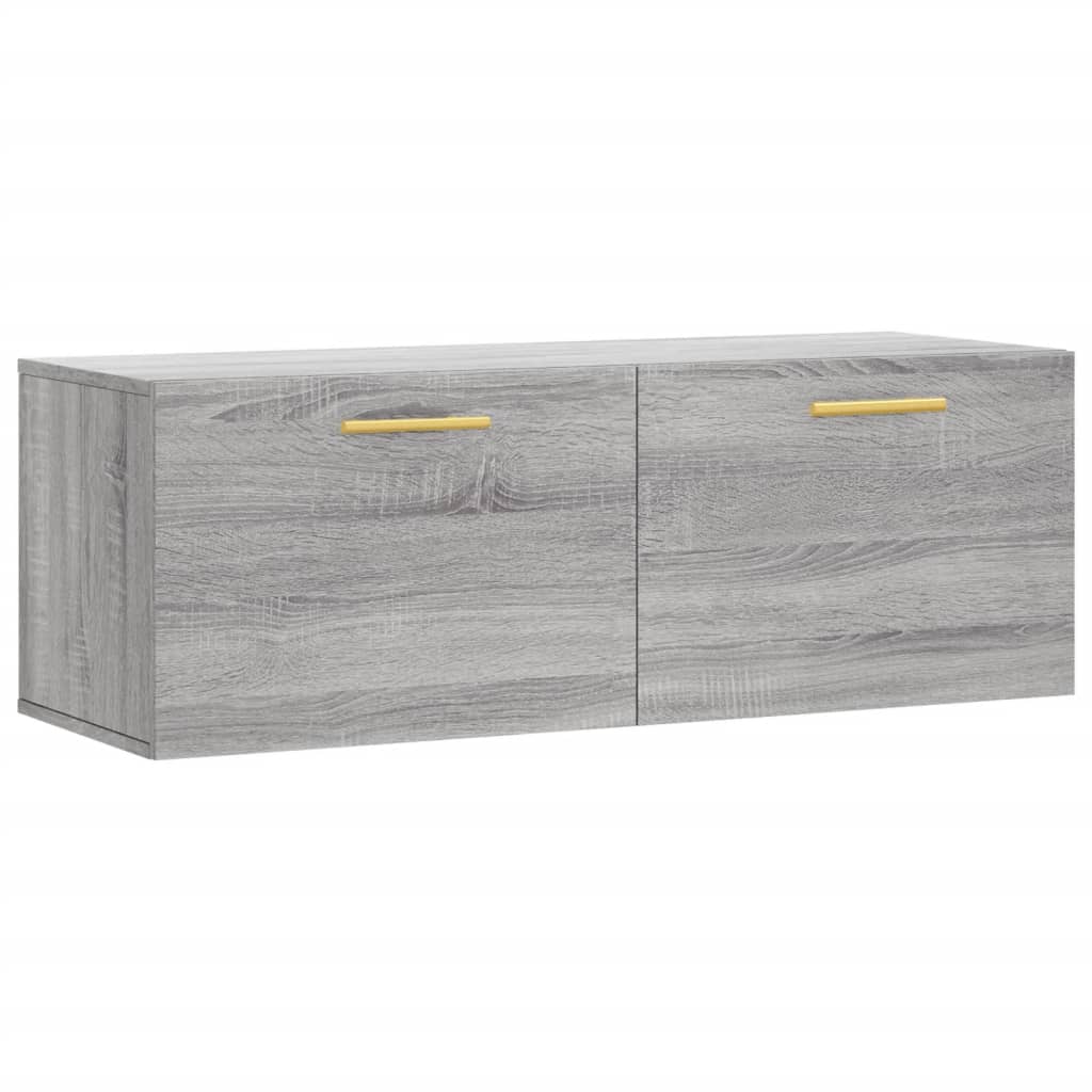 Armoire murale sonoma gris 100x36,5x35 cm bois d'ingénierie - XIOS