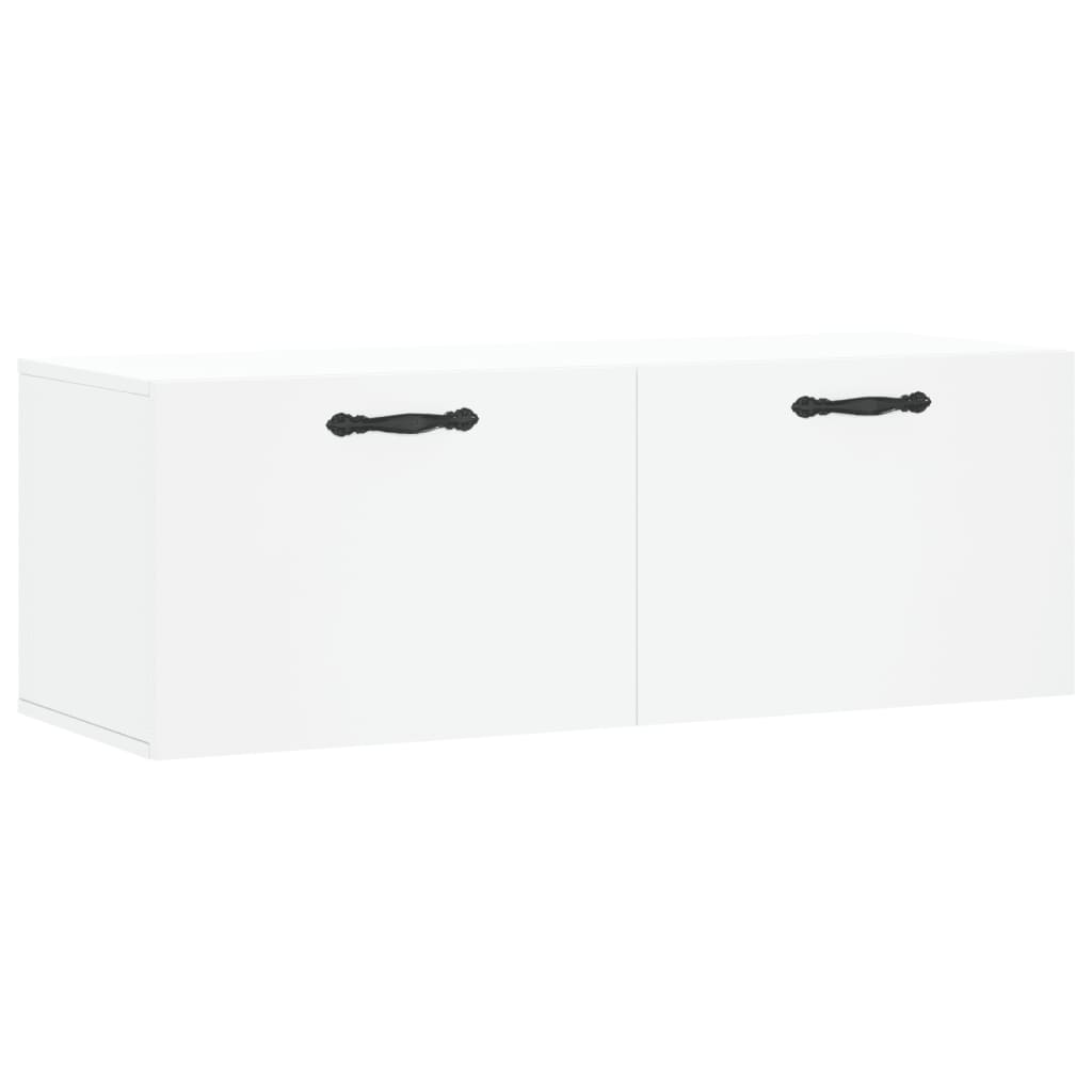 Armoire murale blanc 100x36,5x35 cm bois d'ingénierie - XIOS