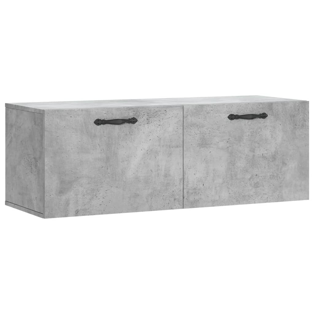 Armoire murale gris béton 100x36,5x35 cm bois d'ingénierie - XIOS