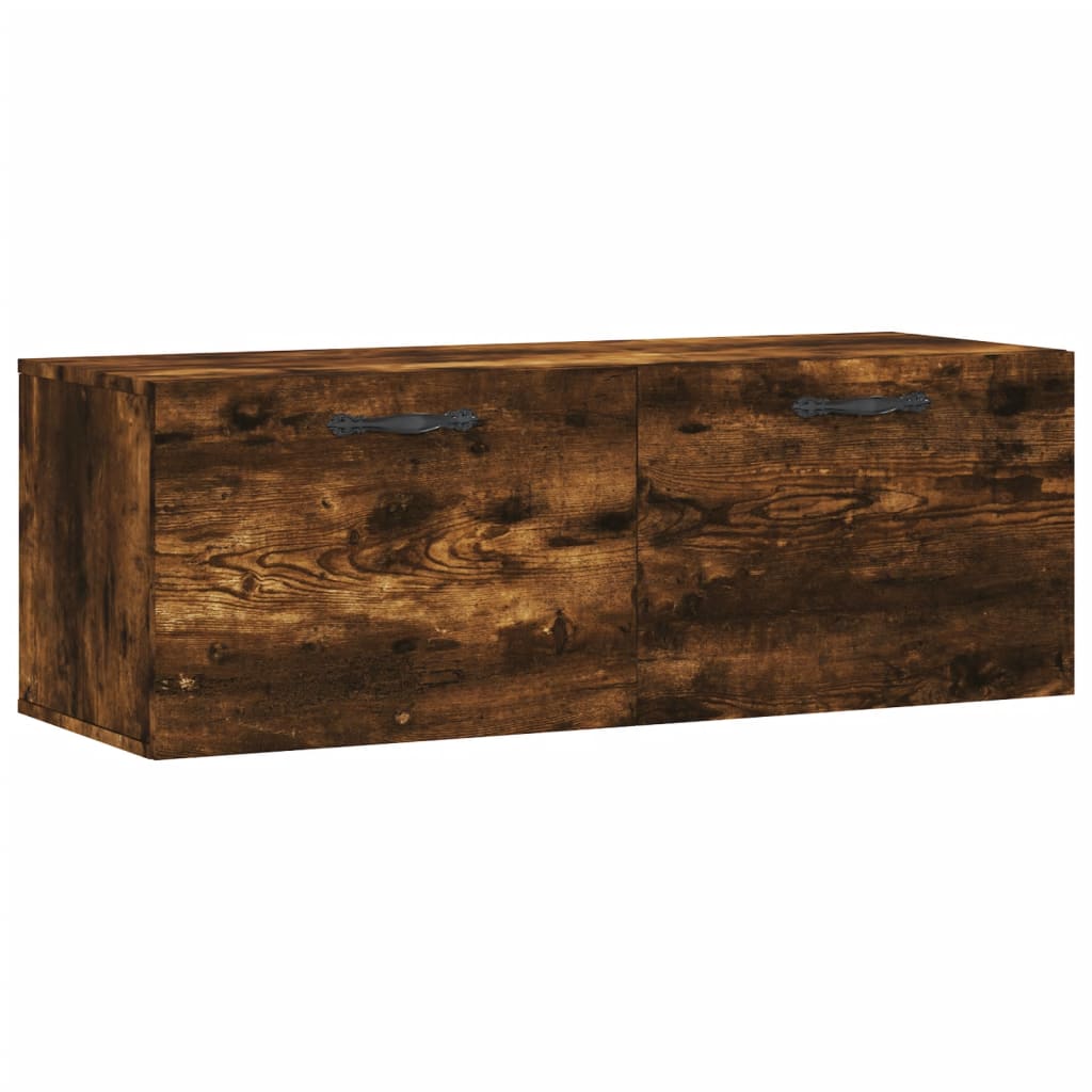 Armoire murale Chêne fumé 100x36,5x35 cm Bois d'ingénierie - XIOS