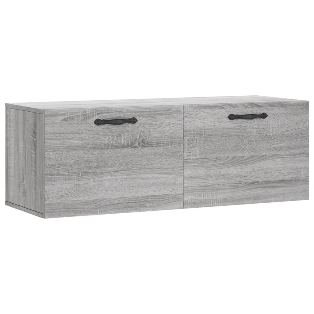 Armoire murale sonoma gris 100x36,5x35 cm bois d'ingénierie - XIOS