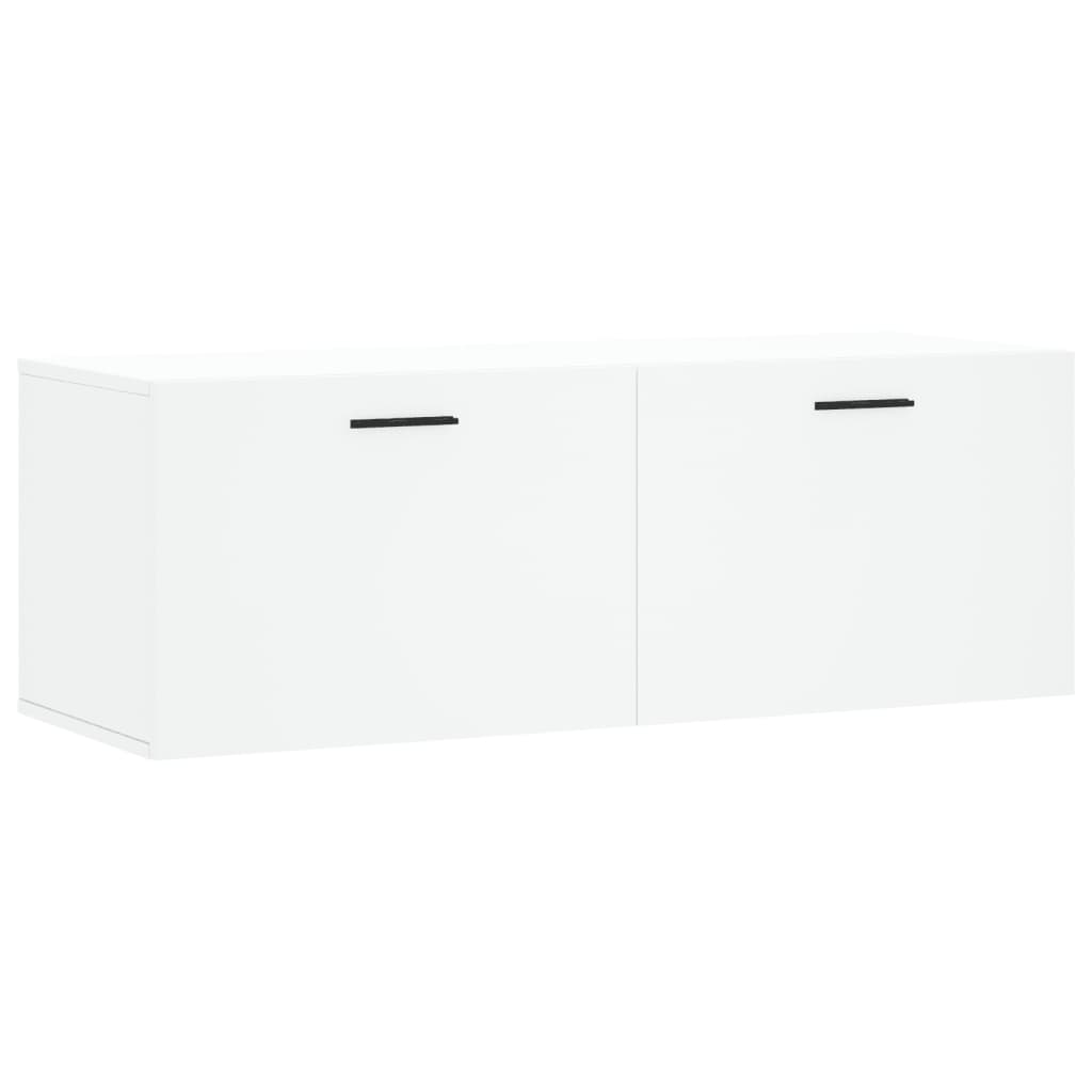 Armoire murale blanc 100x36,5x35 cm bois d'ingénierie - XIOS