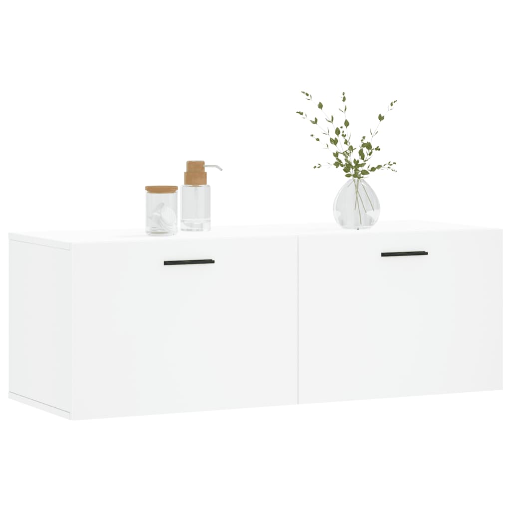 Armoire murale blanc 100x36,5x35 cm bois d'ingénierie - XIOS
