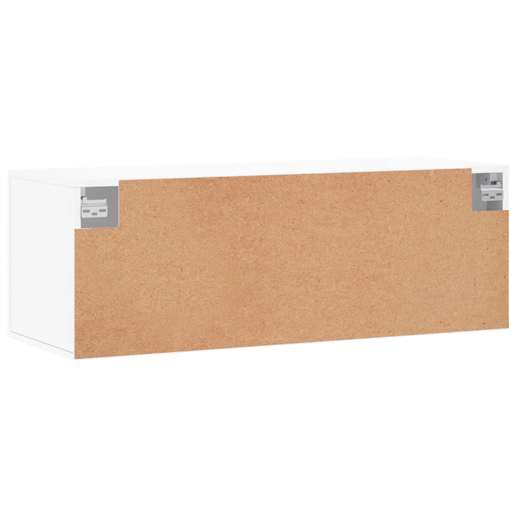 Armoire murale blanc 100x36,5x35 cm bois d'ingénierie - XIOS