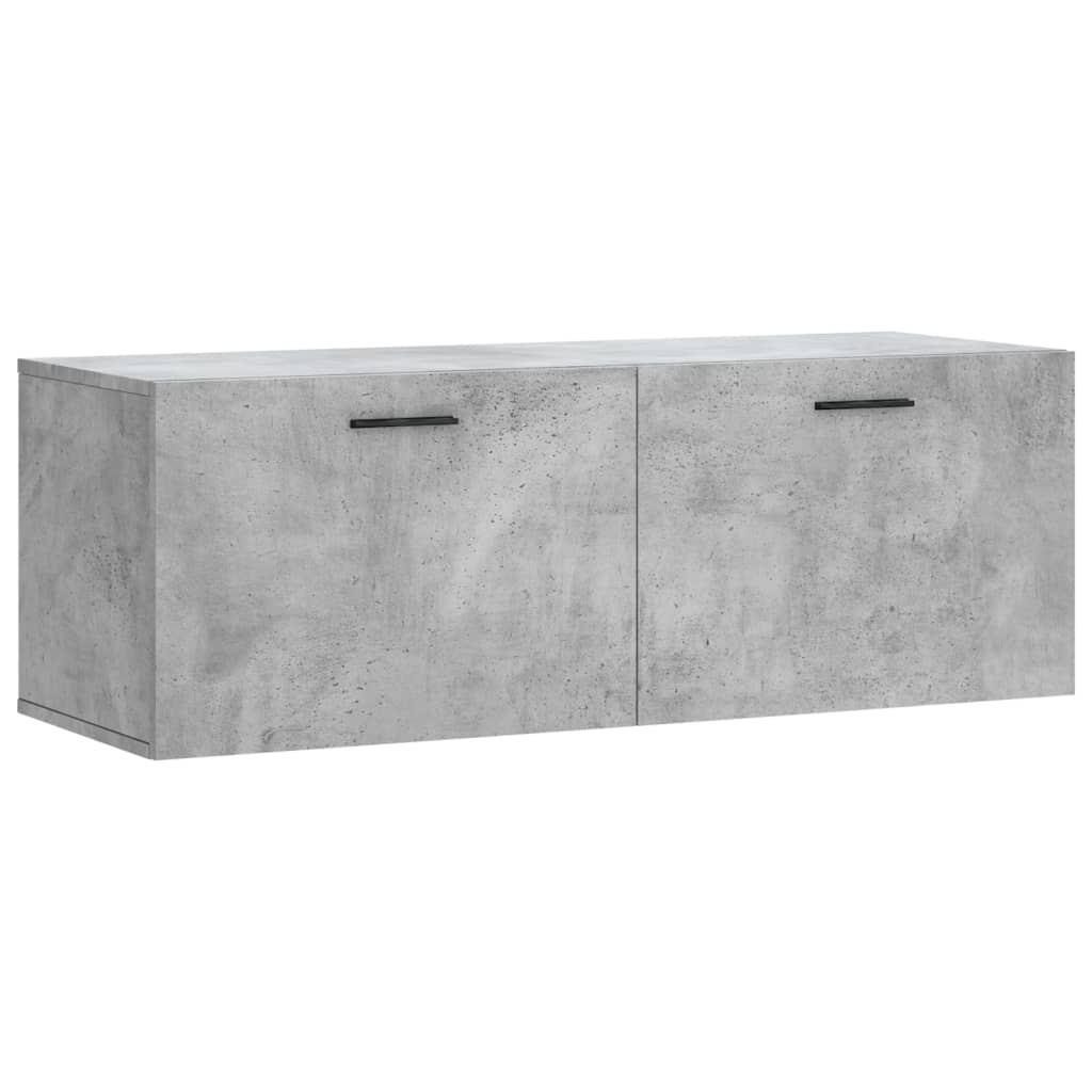 Armoire murale gris béton 100x36,5x35 cm bois d'ingénierie - XIOS