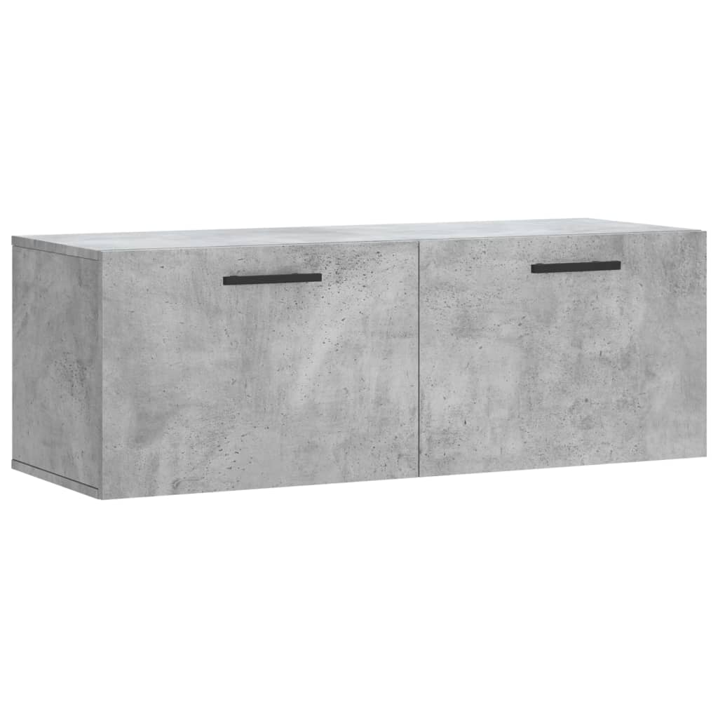 Armoire murale gris béton 100x36,5x35 cm bois d'ingénierie - XIOS