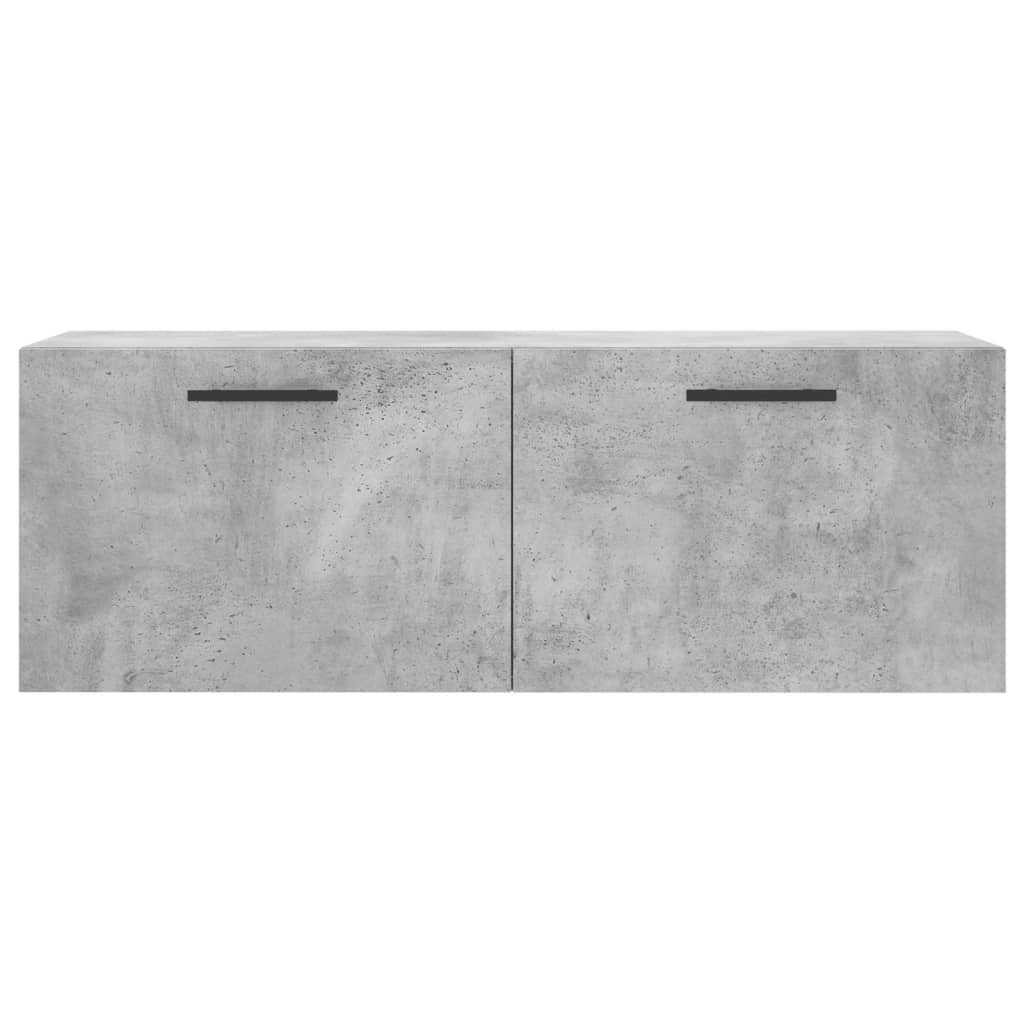 Armoire murale gris béton 100x36,5x35 cm bois d'ingénierie - XIOS