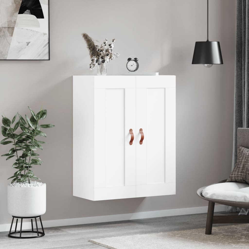 Armoire murale blanc 69,5x34x90 cm bois d'ingénierie - XIOS