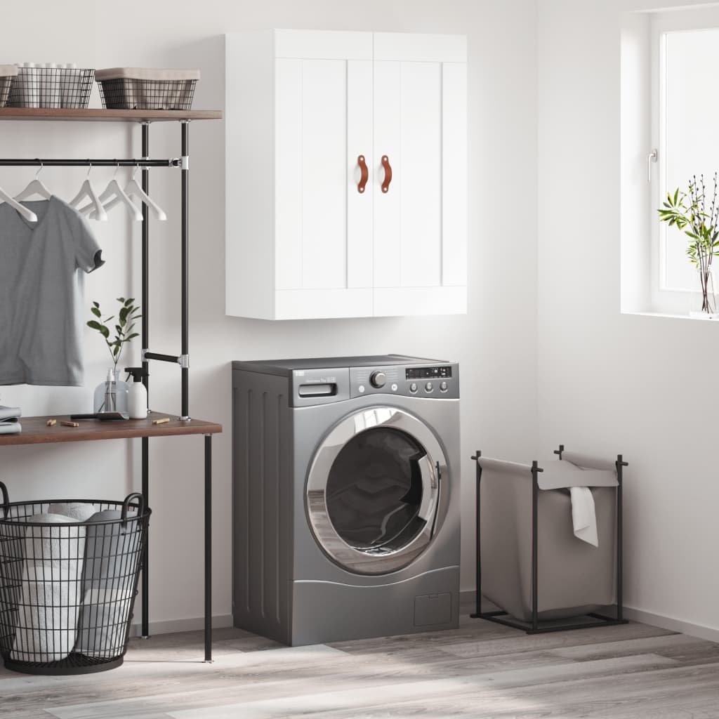 Armoire murale blanc 69,5x34x90 cm bois d'ingénierie - XIOS