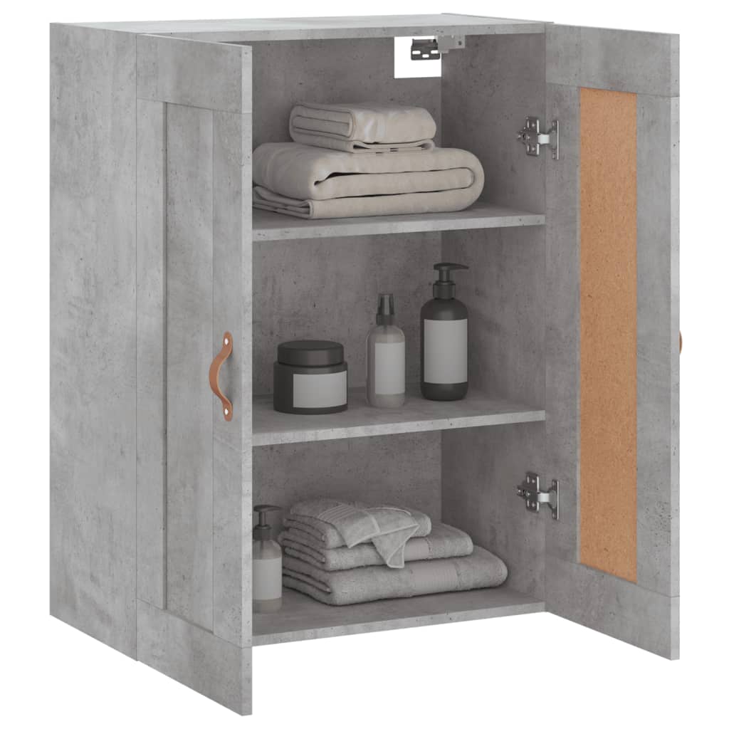 Armoire murale gris béton 69,5x34x90 cm bois d'ingénierie - XIOS