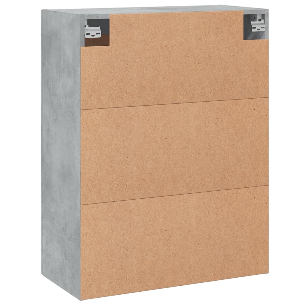 Armoire murale gris béton 69,5x34x90 cm bois d'ingénierie - XIOS