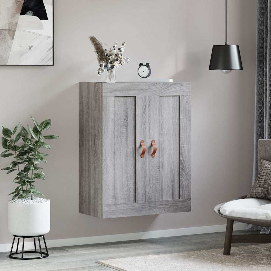 Armoire murale sonoma gris 69,5x34x90 cm bois d'ingénierie - XIOS