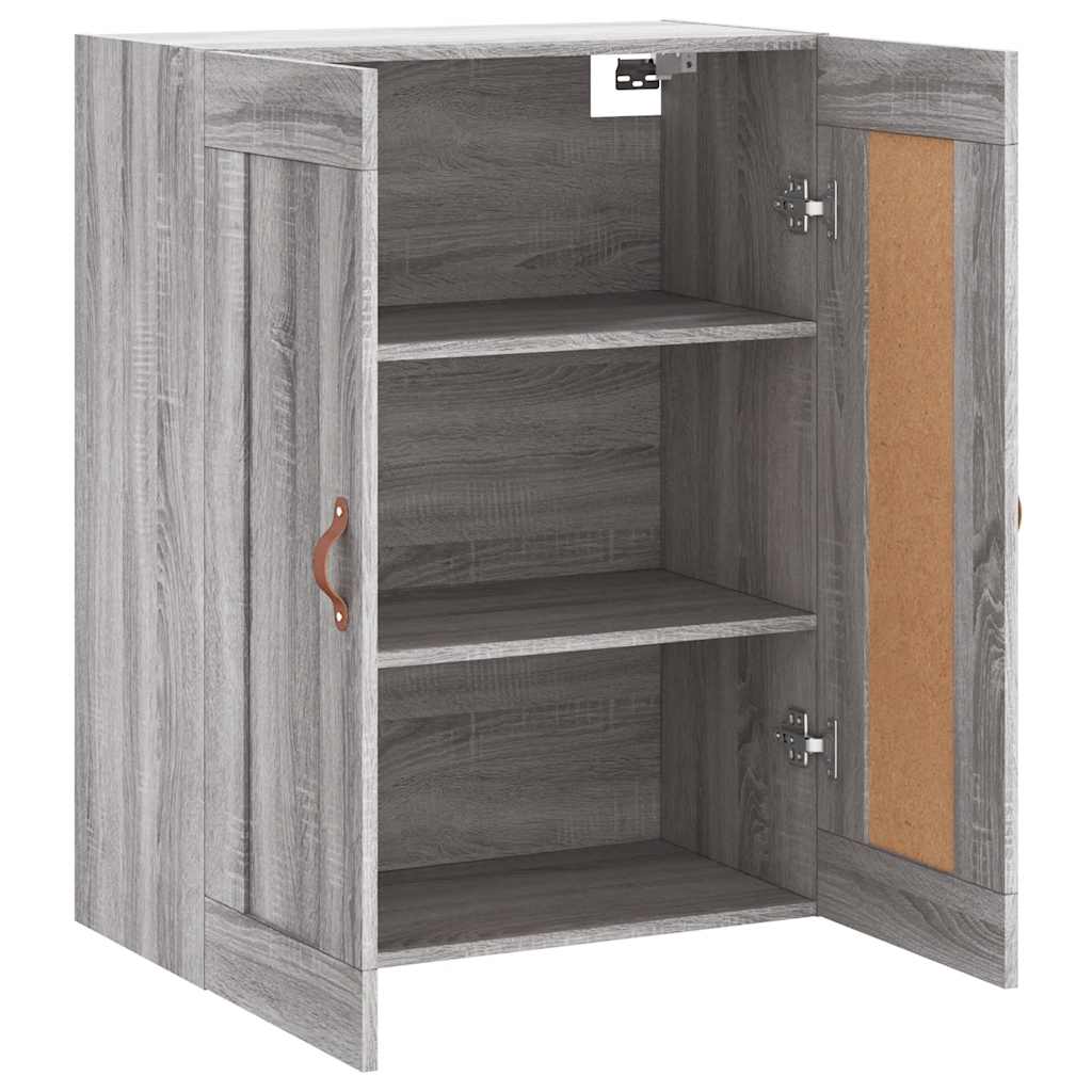 Armoire murale sonoma gris 69,5x34x90 cm bois d'ingénierie - XIOS