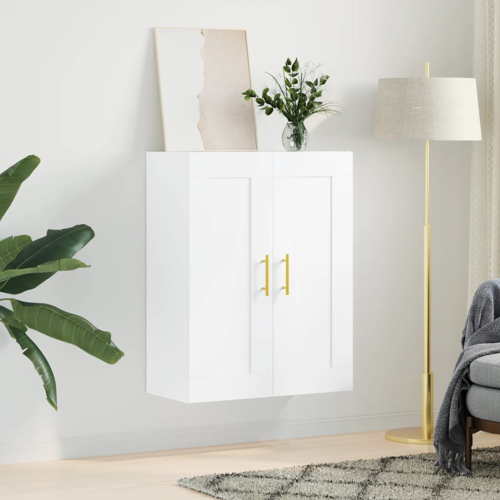 Armoire murale blanc 69,5x34x90 cm bois d'ingénierie - XIOS
