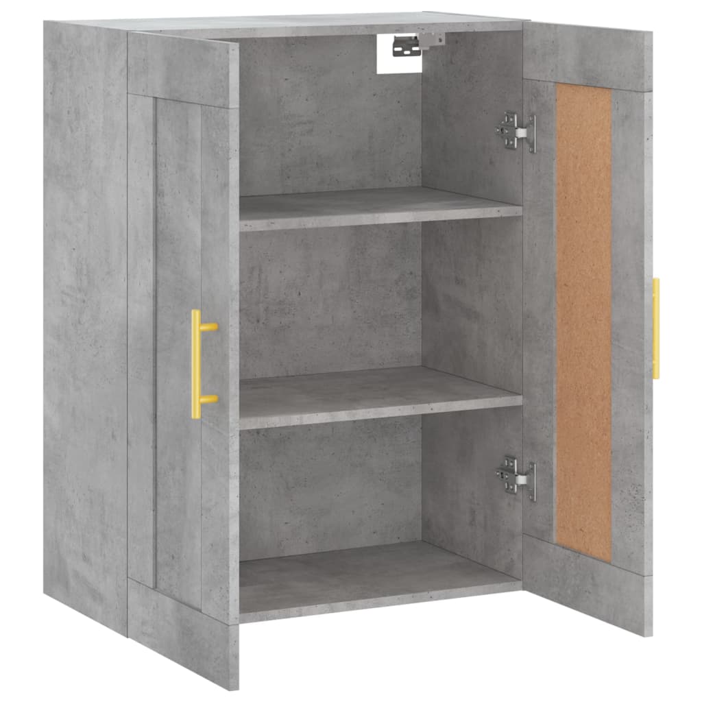 Armoire murale gris béton 69,5x34x90 cm bois d'ingénierie - XIOS