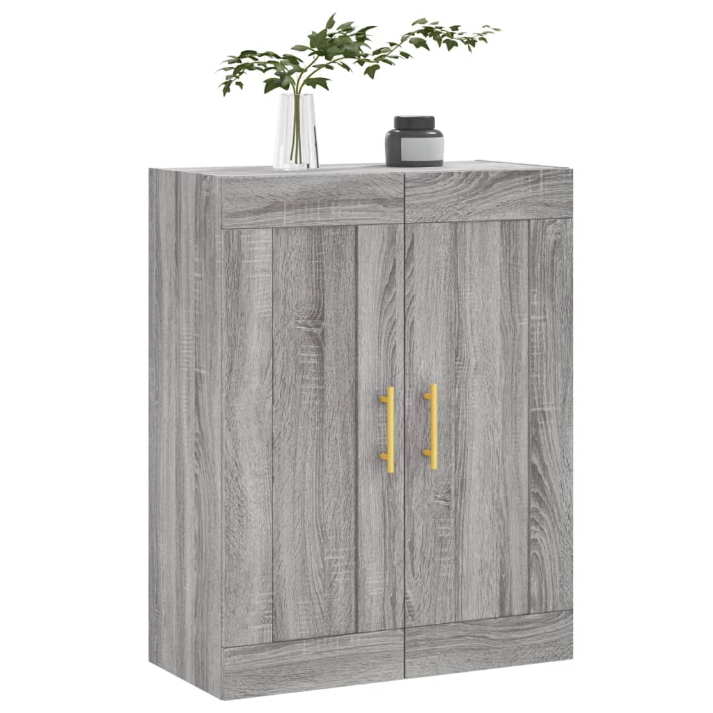 Armoire murale sonoma gris 69,5x34x90 cm bois d'ingénierie - XIOS