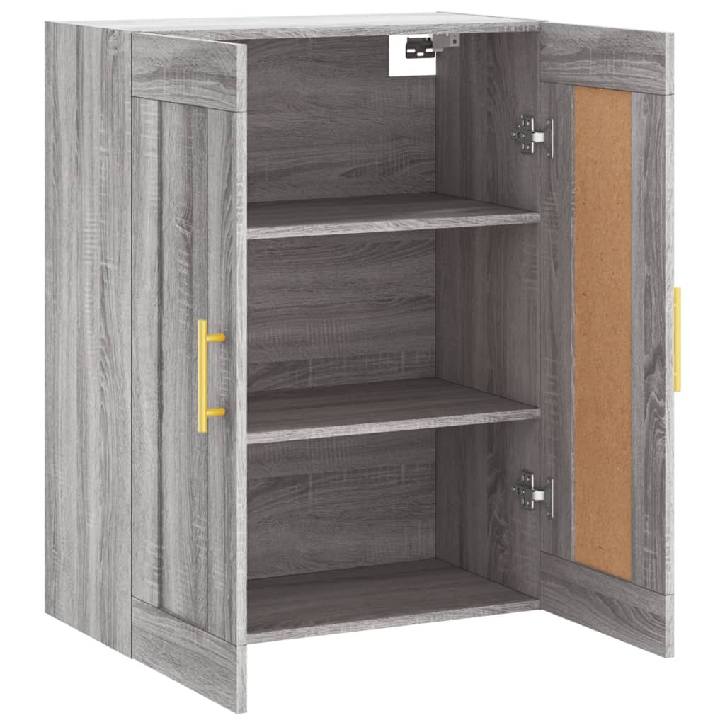 Armoire murale sonoma gris 69,5x34x90 cm bois d'ingénierie - XIOS