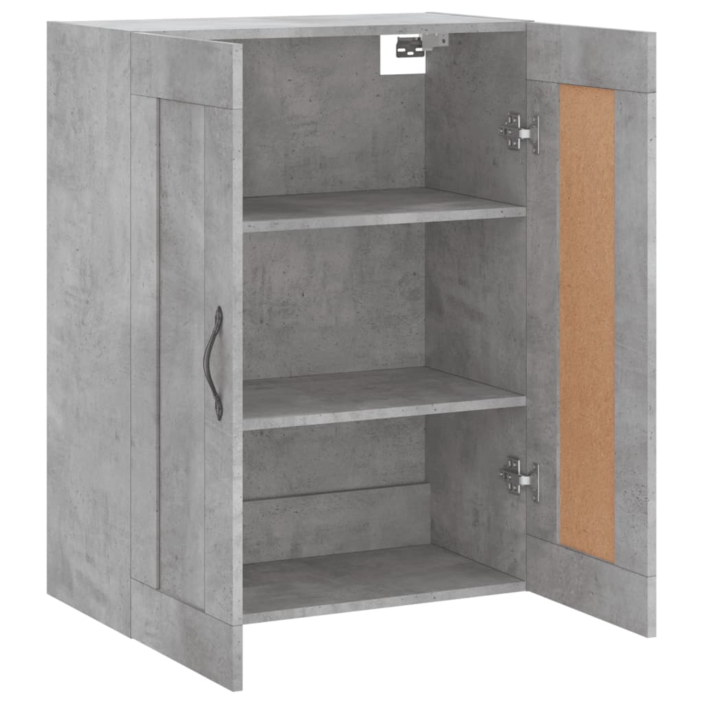 Armoire murale gris béton 69,5x34x90 cm bois d'ingénierie - XIOS