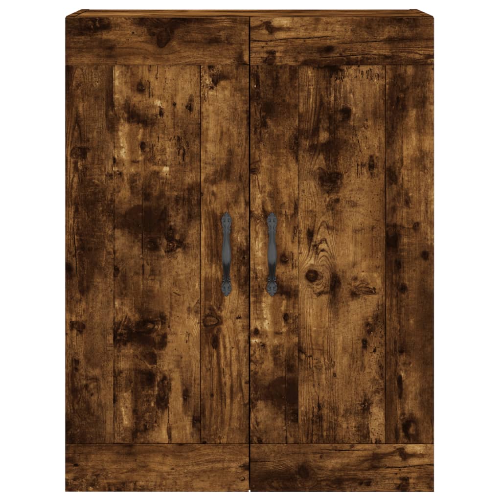 Armoire murale chêne fumé 69,5x34x90 cm bois d'ingénierie - XIOS