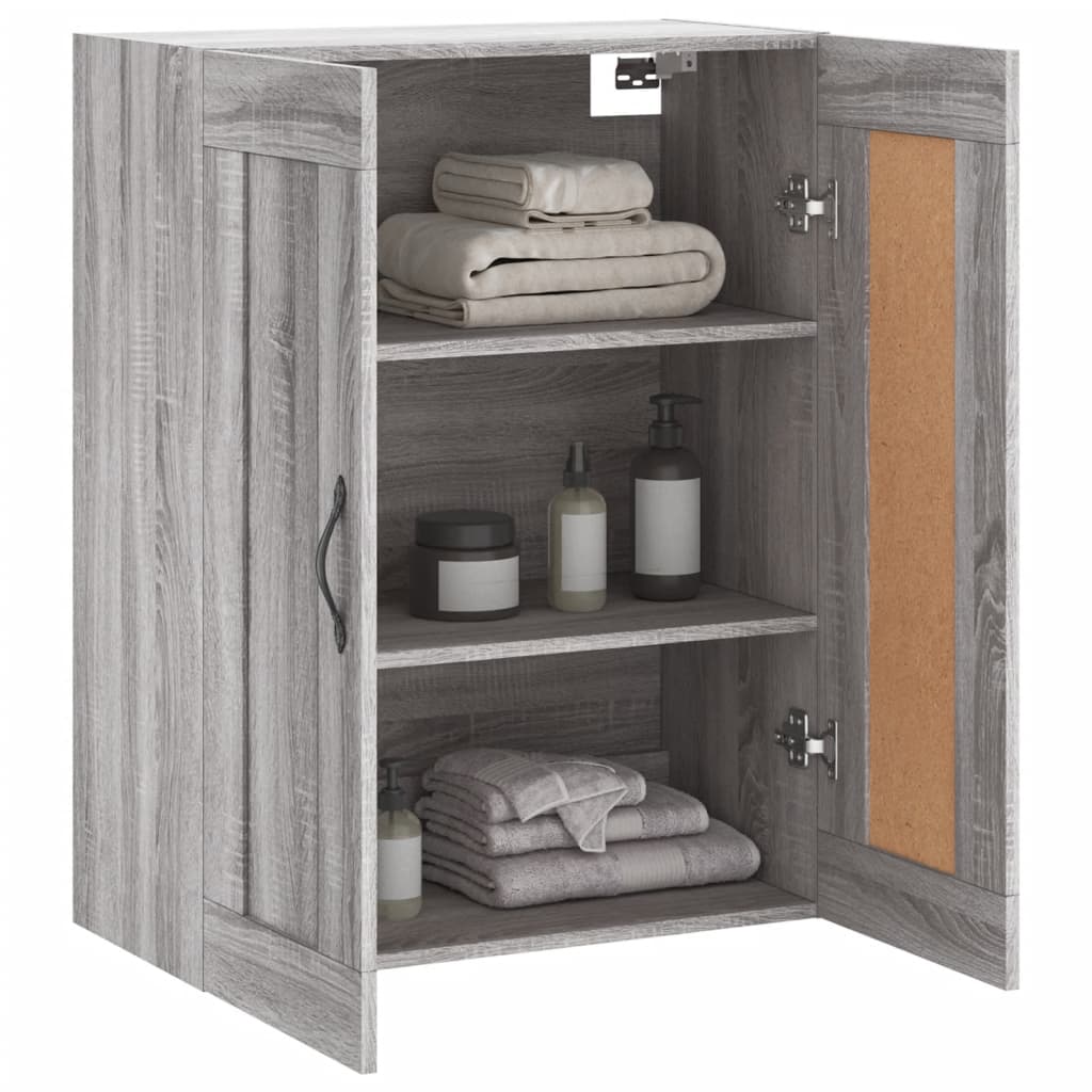 Armoire murale sonoma gris 69,5x34x90 cm bois d'ingénierie - XIOS