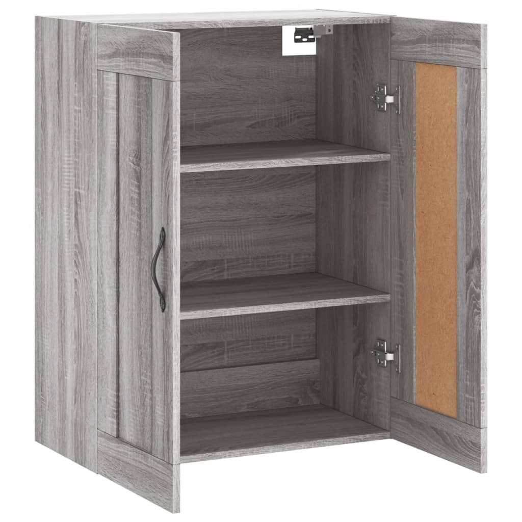Armoire murale sonoma gris 69,5x34x90 cm bois d'ingénierie - XIOS