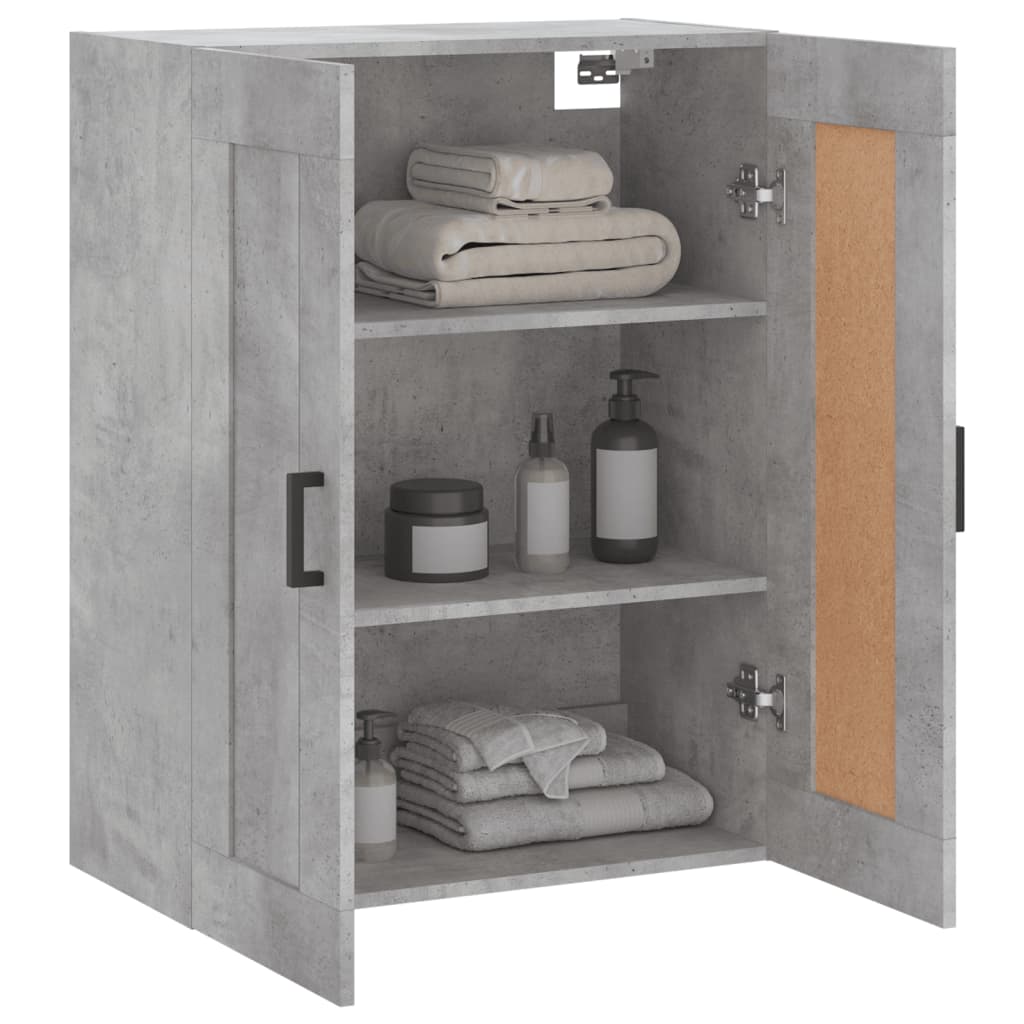 Armoire murale gris béton 69,5x34x90 cm bois d'ingénierie - XIOS