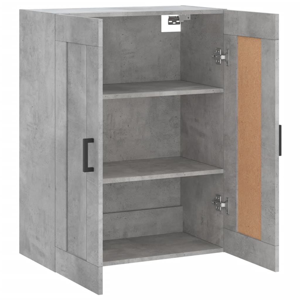 Armoire murale gris béton 69,5x34x90 cm bois d'ingénierie - XIOS