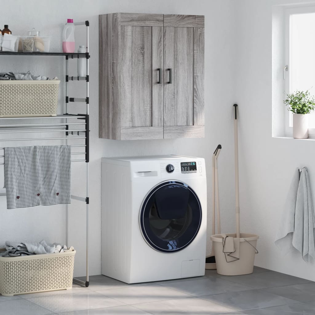 Armoire murale sonoma gris 69,5x34x90 cm bois d'ingénierie - XIOS