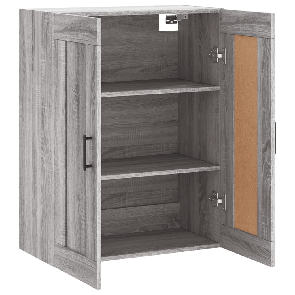 Armoire murale sonoma gris 69,5x34x90 cm bois d'ingénierie - XIOS