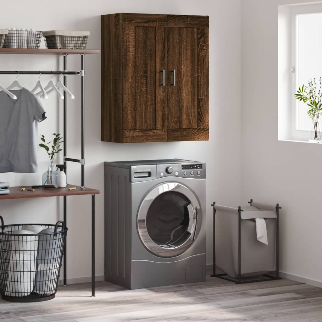 Armoire murale chêne marron 69,5x34x90 cm bois d'ingénierie - XIOS