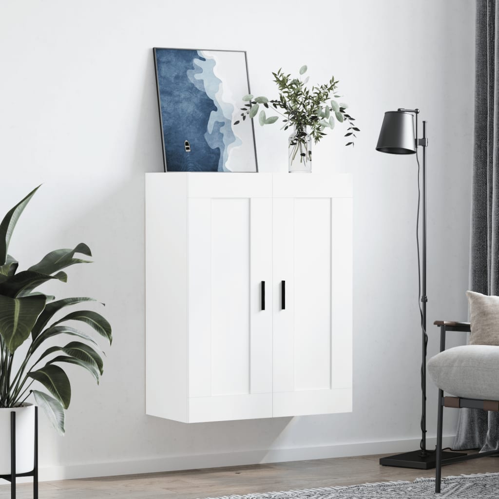 Armoire murale blanc 69,5x34x90 cm bois d'ingénierie - XIOS