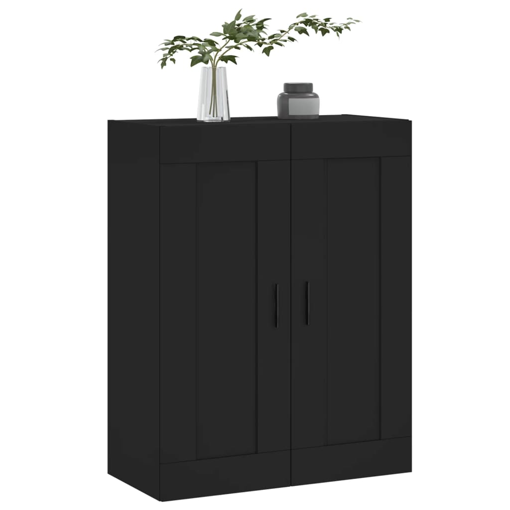 Armoire murale noir 69,5x34x90 cm bois d'ingénierie - XIOS