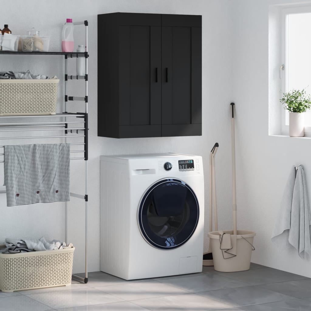 Armoire murale noir 69,5x34x90 cm bois d'ingénierie - XIOS