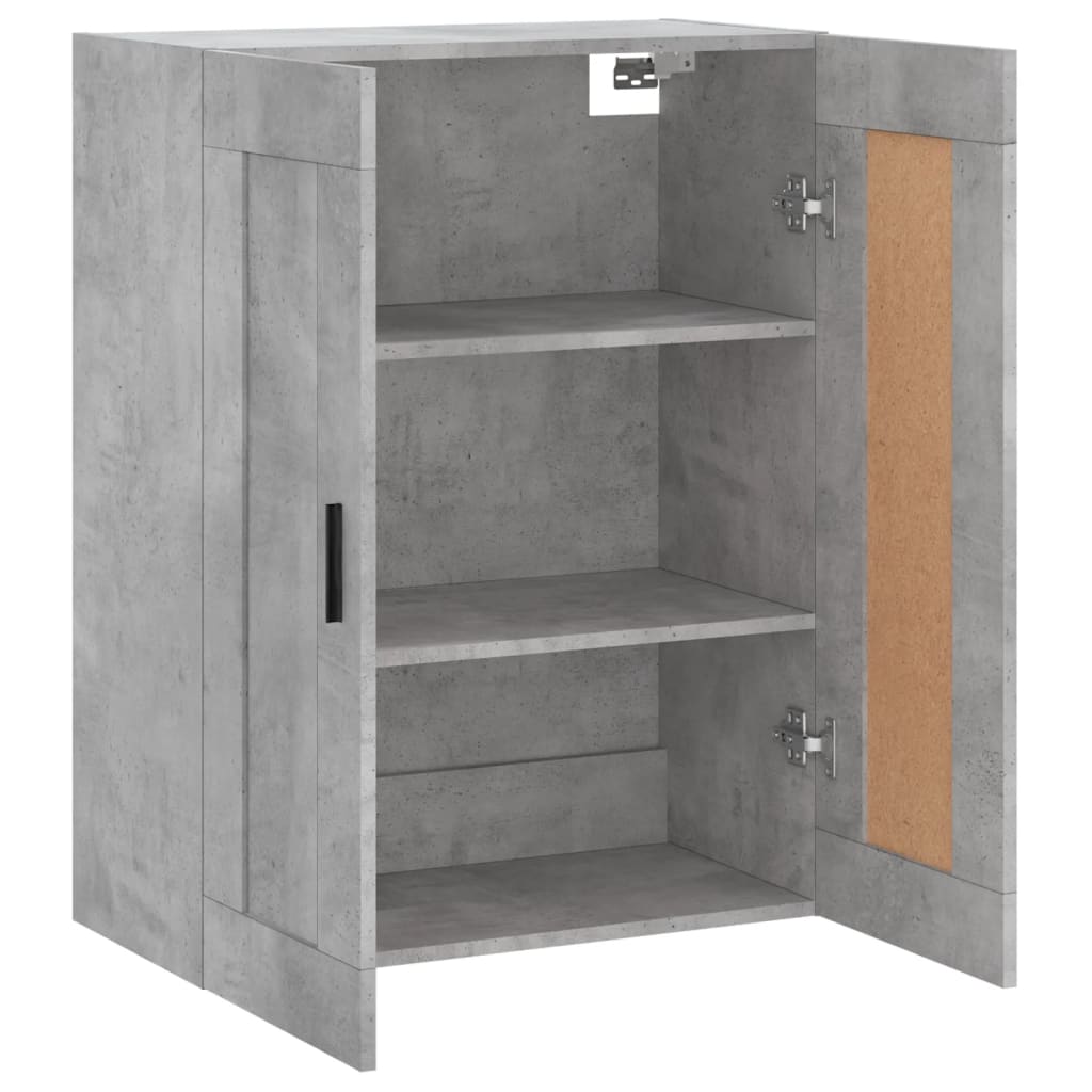 Armoire murale gris béton 69,5x34x90 cm bois d'ingénierie - XIOS