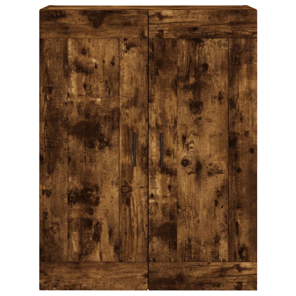 Armoire murale chêne fumé 69,5x34x90 cm bois d'ingénierie - XIOS