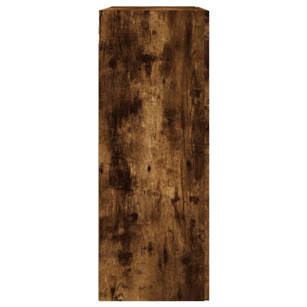 Armoire murale chêne fumé 69,5x34x90 cm bois d'ingénierie - XIOS