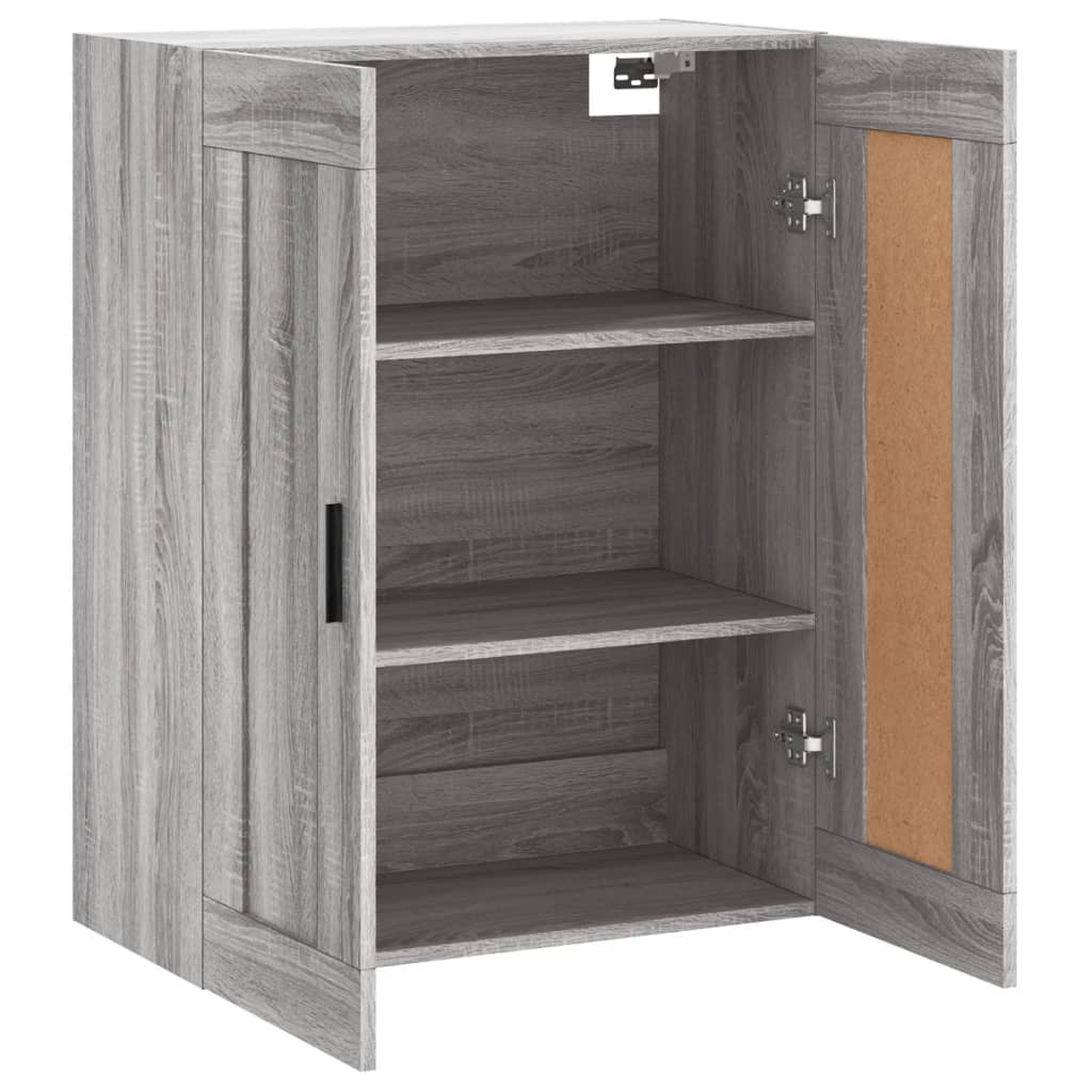 Armoire murale sonoma gris 69,5x34x90 cm bois d'ingénierie - XIOS